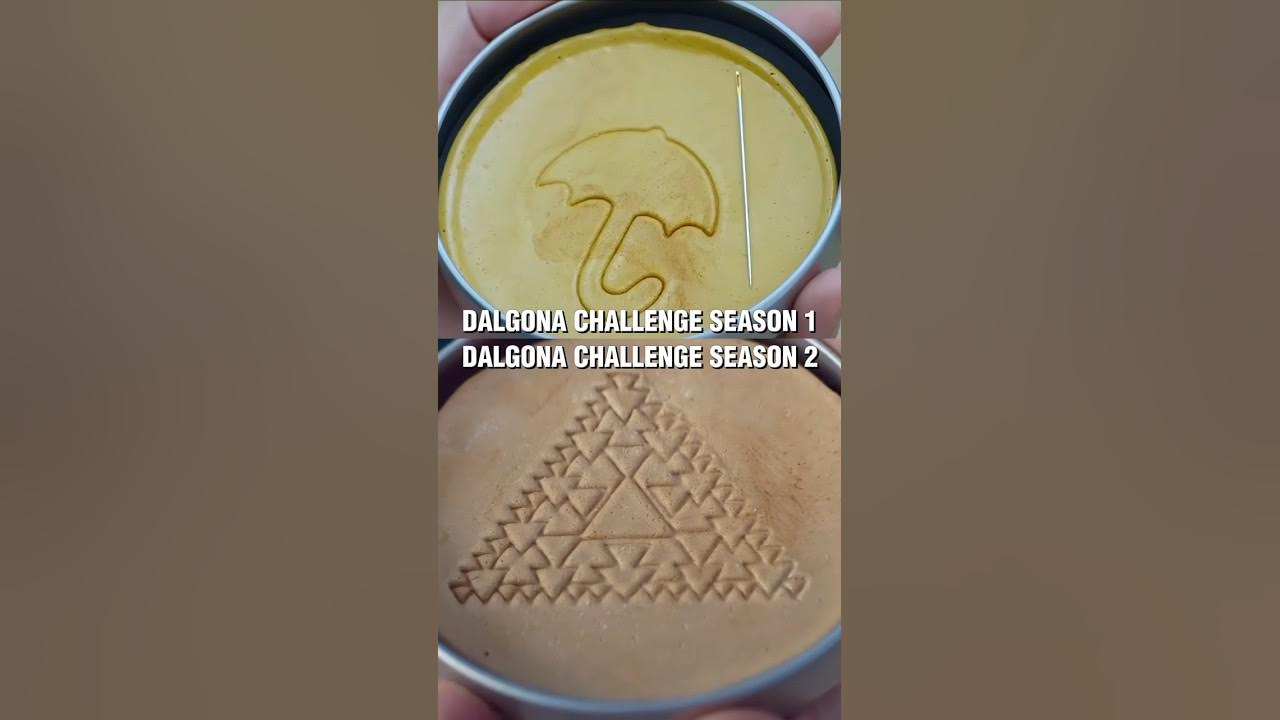 Squid Game Dalgona Challenge Season 1 VS Season 2 #shorts #squidgame #