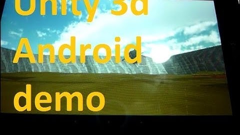 Unity Android test demo