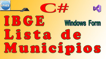 C#, buscando lista de municípios do IBGE via API. C Sharp com Windows Form.