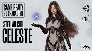 PREVIEW - GAME-READY 3D Character - Stellar Girl Celeste