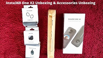 Insta360 One X2 Unboxing Video + Invisible Selfie Stick, Bullet Time,Lens Guard,Lens Cap Accessories