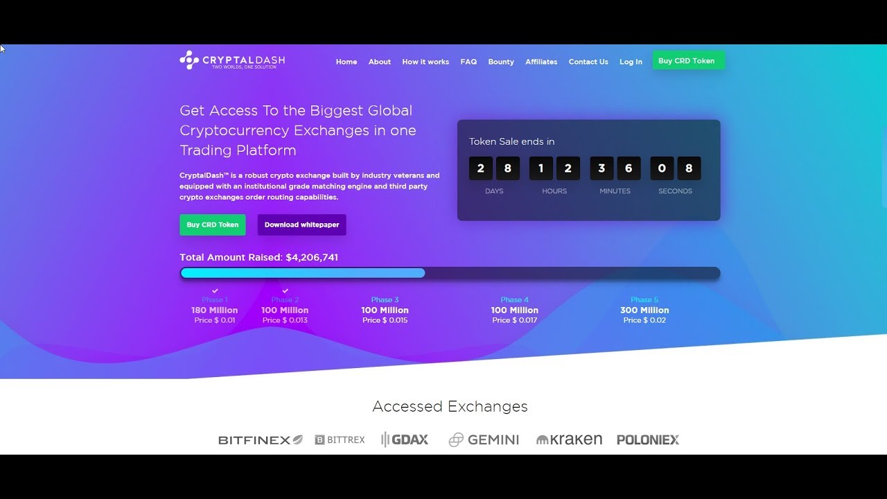 CryptalDash   IСO Details а stunning project !!!