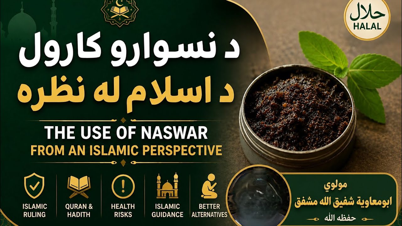 نسوار د اسلام له نظره The use of Naswar (snuff) in Islam - YouTube