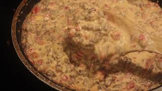 THE EASIEST ROTEL DIP WITH SAUSAGE AND GROUD BEEF