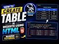 How to Create table in Website Using HTML | Beginner Tutorial