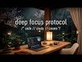 Ambient Focus Music for Deep Work, Coding &amp; Study (2+ Hours) | Rainy Japanese Home Office at Night
