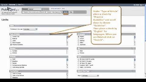 PubMedSearchingPracticeGuidelines