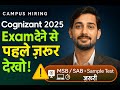 TCS / Cognizant Drive: MSB + SAB Test Rules (Communication, Aptitude, Technical) —  Test Answers