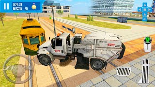 Trash Cleaner Truck Simulator - City Streets Sweeper Truck Game | Android Gamepla