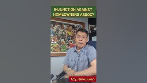 Injunction against Homeowners Association?
