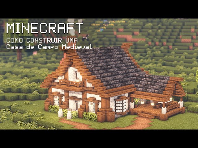 Como construir uma casa medieval? #minecraftbuilding