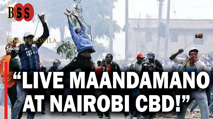 🚨 BREAKING NEWS – MAANDAMANO LIVE from Nairobi CBD! 🚨