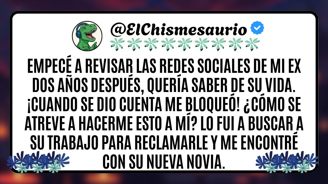 Empecé a revisar las redes sociales de mi ex dos años después, quería saber de su vida. ¡Cuando se