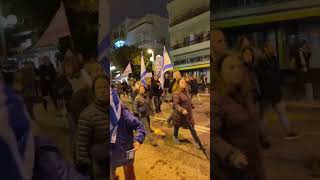 #shorts В Израиле акция протеста против юридической реформы / Митинг в Тель Авиве 4 февраля 2023