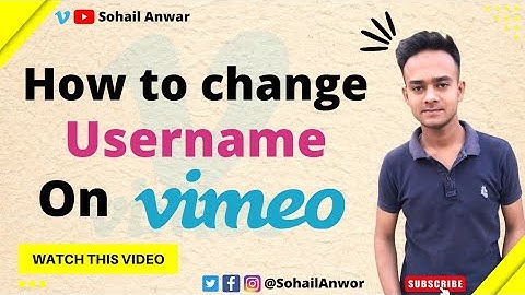 How to change username on Vimeo|how to change channel name on Vimeo|Vimeo tutorial|#vimeo