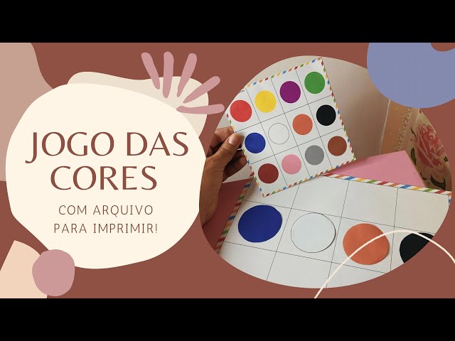 Jogo pedagógico - Corrida das cores - A Arte de Ensinar e Aprender