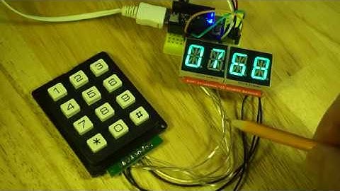 Adding a push button matrix to HT16K33 led display modules (featuring the TinyPICO)