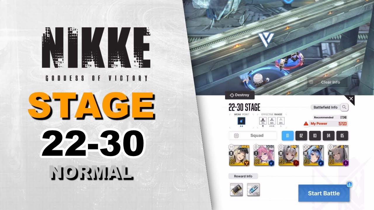 Stage 22-30 Normal Mode | Goddess of Victory: Nikke - YouTube