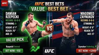 INSANE VALUE! UFC Fight Night Damian Rzepecki vs Magomed Zaynukov Best Bets 💰