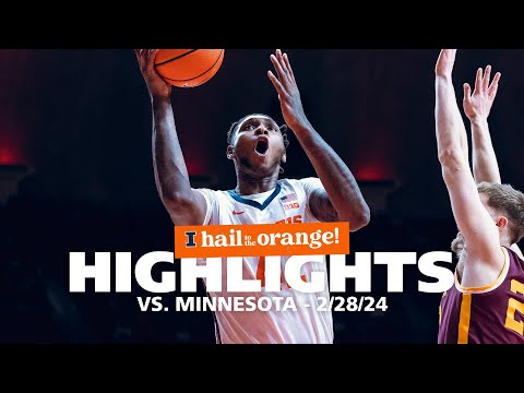 Illini MBB | Highlights vs. Minnesota 2/28/24