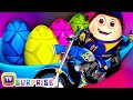 Learn Colors and Shapes with Race Bikes and Surprise Eggs Bike Toys – ChuChu TV FunZone