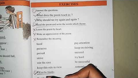 Try, Try Again (Exercises)- Online English Class for S-lll kids