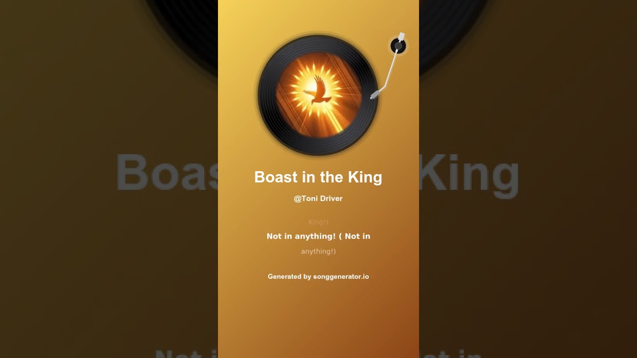 Boast in the King