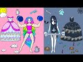 Paper Dolls Dress Up ~ Rapunzel and Sadako Exercise to Festival ~ Dolls Beauty