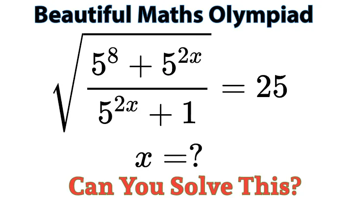 Germany | Very Nice Olympiad Math Exponential Problem | Easy & Tricky Solution