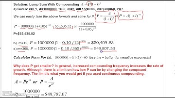 Finite Math 1. 2 Compund Interest