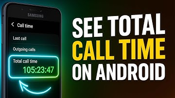 ⚙️ Total Call Time Check on Android – No App Needed!