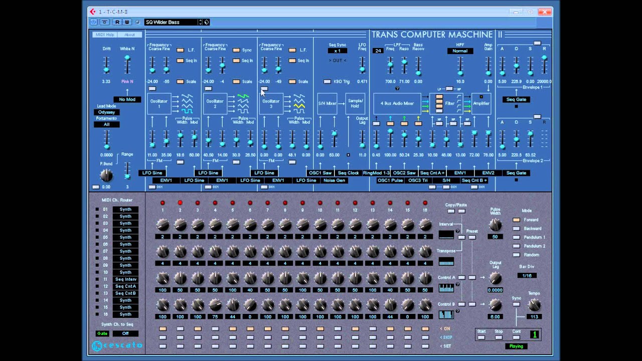 TCM II Trans Computer Mashine II by Cescato - YouTube