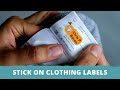 About our stick on clothing name labels