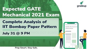 Expected GATE Mechanical 2021 Exam | Analysis of IIT Bombay Paper Pattern | Gradeup