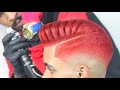 INCRÍVEL TRANSFORMAÇÃO😱 Fazendo Coloração Vermelho Quente 💈✂️🇧🇷