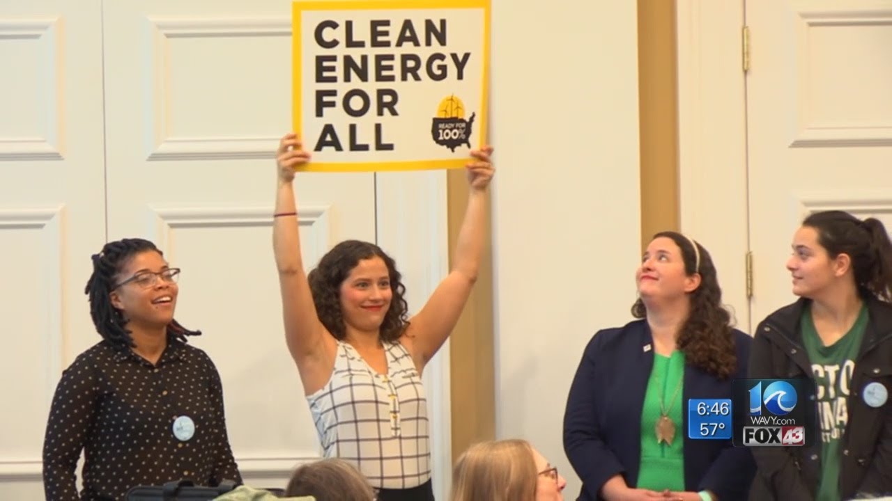 Advocates rally in Richmond for clean energy bills - YouTube