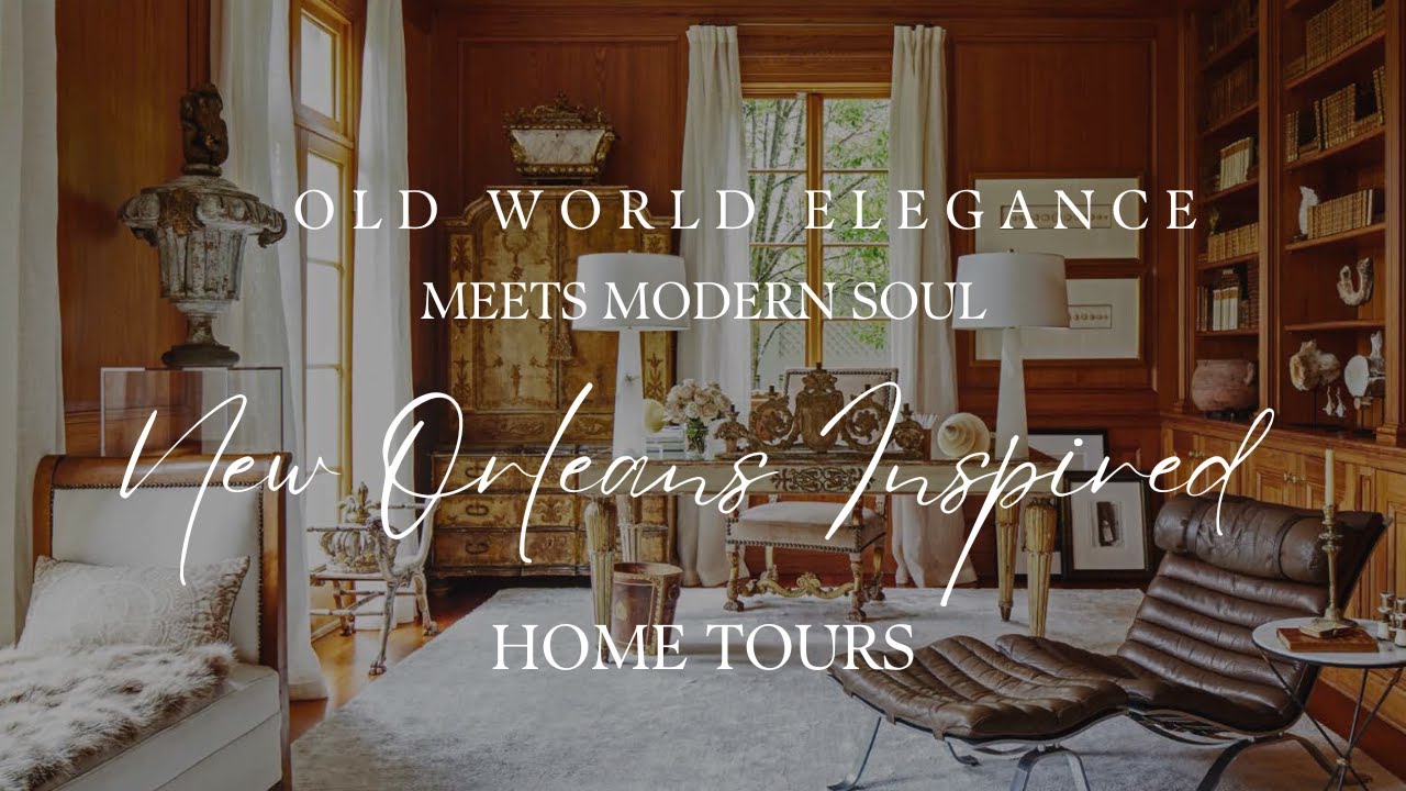 Old World Interiors | Decorating with Antiques | New Orleans Inspired Interiors | Home Tour