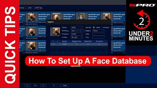 SPRO Quick Tips -  Setting Up a Face Database with AI Pro Recorders | Step-by-Step Tutorial