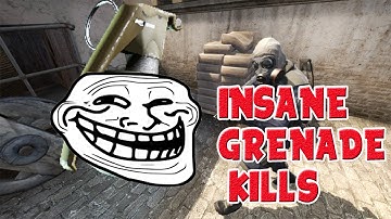 INSANE GRENADE KILLS/CS GO KILLS (CS GO MONTAGE) #1