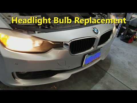 How to replace low beam headlight bulb BMW F30 car, 228i, 320i, 320i, 328i, 428, Z4, 528i, etc. – QT