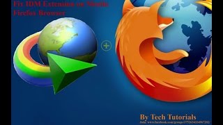 how to fix idm extension in mozila firefox