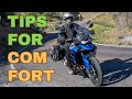 8 more tips for comfort on a long moto trip