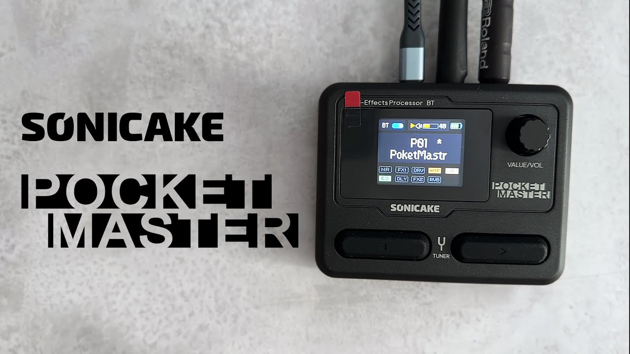 SONICAKE Pocket Master エフェクトプロセッサー Sonicake Pocket Master Compact Multi-effects Processor (QME-10)