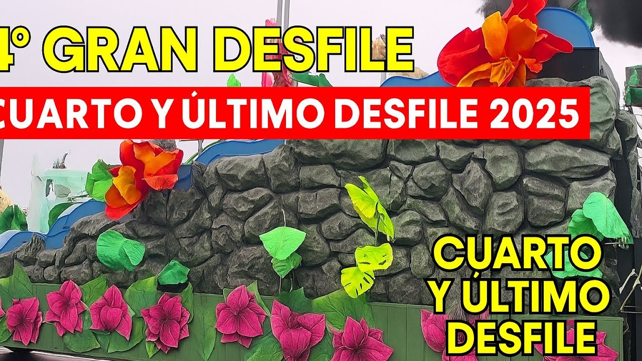 COMPLETO!!Cuarto y Ultimo Gran Desfile del Carnaval Veracruz 2025|Carros Alegóricos y Comparsas