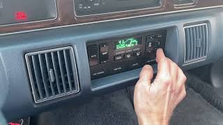 1992 Buick Roadmaster Interior Features - FOR SAE