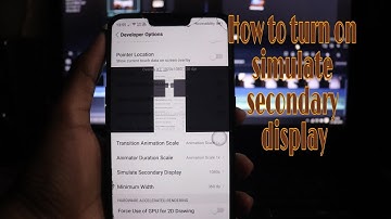How to turn on simulate secondary display || in all android mobile phone