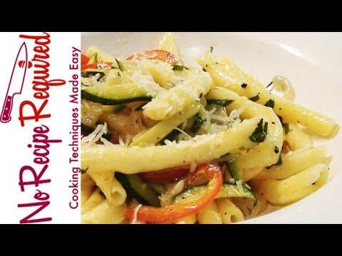 Penne Pasta with Zucchini - NoRecipeRequired.com