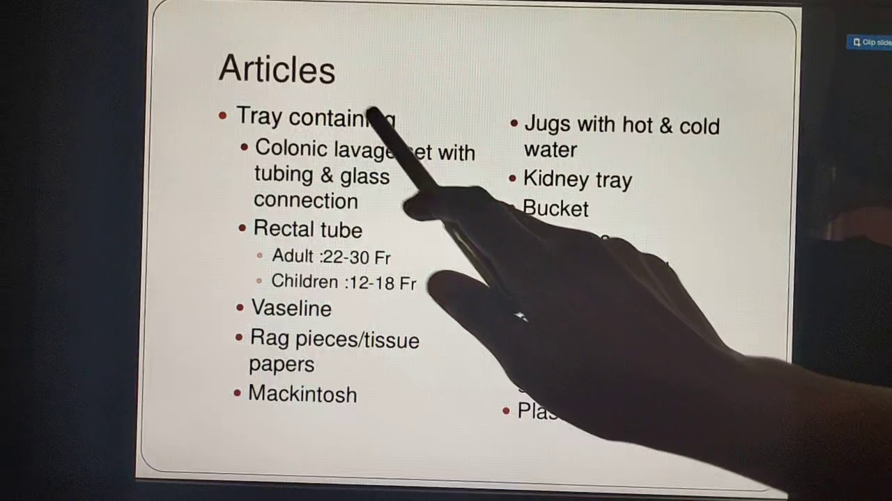 Bowel Wash or Colon irrigation YouTube