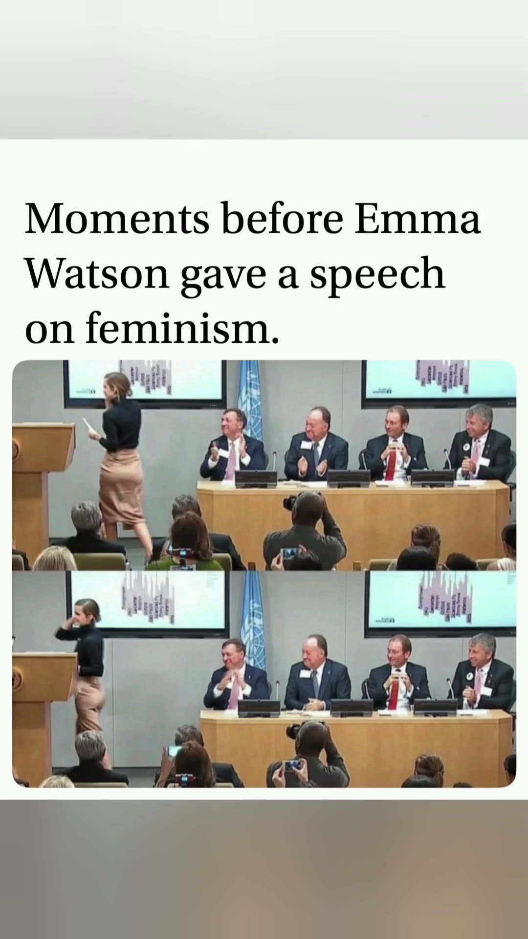 Emma Watson’s Unforgettable Moment Before Her Feminism Speech#viralshorts#usa#trendingshorts #men#
