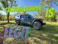 Jeep Gladiator overlanding camper get welded out, door and windows installed Vagabond Vault #4.